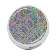 Psychedelic Background 4-port Usb Hub (two Sides) by Sudhe