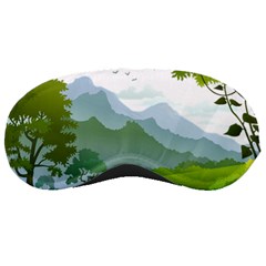 Forest Landscape Photography Illustration Sleeping Masks by Sudhe