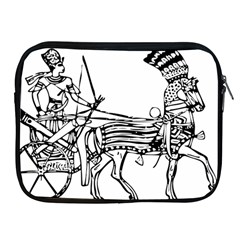 Line Art Drawing Ancient Chariot Apple Ipad 2/3/4 Zipper Cases by Sudhe