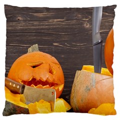 Old Crumpled Pumpkin Large Cushion Case (one Side) by rsooll