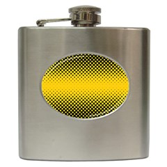 Dot Halftone Pattern Vector Hip Flask (6 Oz) by Mariart