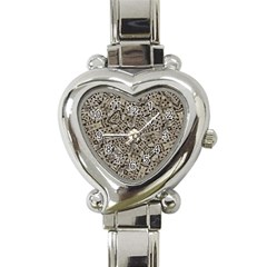 Cyber Punk Pattern Design Heart Italian Charm Watch by dflcprintsclothing