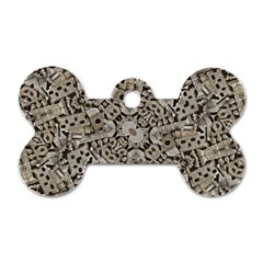 Cyber Punk Pattern Design Dog Tag Bone (two Sides) by dflcprintsclothing