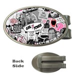 Feminism collage  Money Clips (Oval)  Front