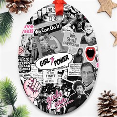 Feminism Collage  Ornament (oval) by Valentinaart