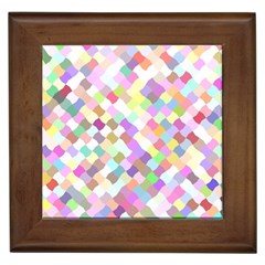 Mosaic Colorful Pattern Geometric Framed Tiles by Mariart