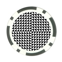 Optical Illusion Illusion Black Poker Chip Card Guard by Pakrebo