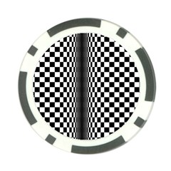 Art Optical Black White Contrast Poker Chip Card Guard by Pakrebo