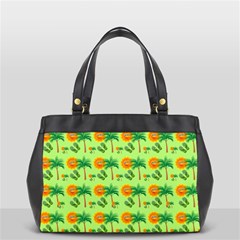 Holiday Tropical Smiley Face Palm Oversize Office Handbag by Pakrebo