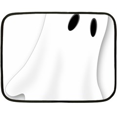 Ghost Boo Halloween Spooky Haunted Double Sided Fleece Blanket (mini)  by Sudhe