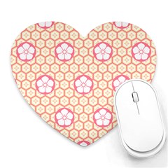 Floral Design Seamless Wallpaper Heart Mousepads by Pakrebo