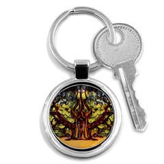 Tree Monster Maestro Landscape Key Chains (round)  by Pakrebo