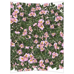 Pink Flowers Leaves Spring Garden Back Support Cushion by Pakrebo