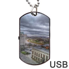 Ohio Supreme Court View Dog Tag Usb Flash (one Side) by Riverwoman