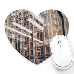 Chicago L Morning Commute Heart Mousepads by Riverwoman