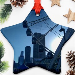 Navy Pier Chicago Star Ornament (two Sides) by Riverwoman