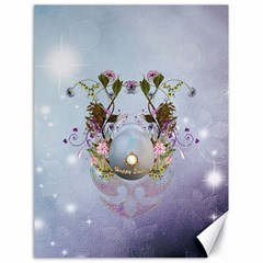 Easter Egg With Flowers Canvas 18  X 24  by FantasyWorld7