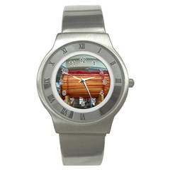 Taiko Drum Stainless Steel Watch by Riverwoman