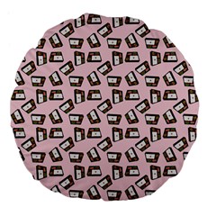 Bento Lunch Pink Large 18  Premium Flano Round Cushions by snowwhitegirl