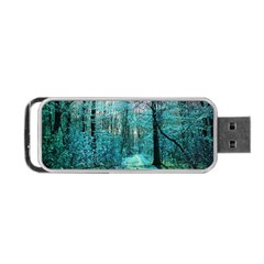 Blue Forest Portable Usb Flash (two Sides) by snowwhitegirl