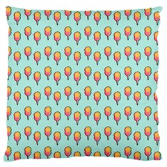 Cotton Candy Pattern Aqua 3d Large Flano Cushion Case (one Side) by snowwhitegirl