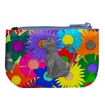 Floral Cat Large Coin Purse Back