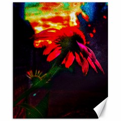 Neon Cone Flower Canvas 16  X 20  by okhismakingart