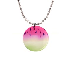 Watermelon Pastel Gradient Pink Watermelon Pastel Gradient 1  Button Necklace by genx