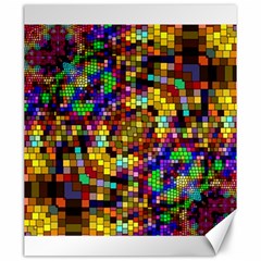 Color Mosaic Background Wall Canvas 20  X 24  by Pakrebo