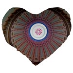 Statehouse Rotunda Large 19  Premium Flano Heart Shape Cushions Back