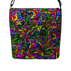 Graffiti 3 2 Flap Closure Messenger Bag (l) by ArtworkByPatrick