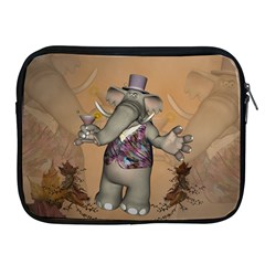 Funny Cartoon Elephant Apple Ipad 2/3/4 Zipper Cases by FantasyWorld7