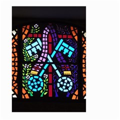 Mosaic Window Rosette Church Glass Large Garden Flag (two Sides) by Pakrebo