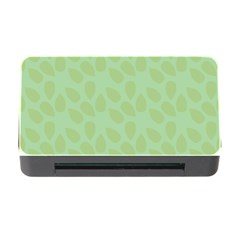 Leaves - Light Green Memory Card Reader With Cf by WensdaiAmbrose