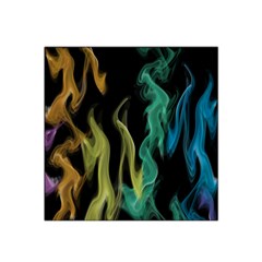 Smoke Rainbow Colors Colorful Fire Satin Bandana Scarf by HermanTelo