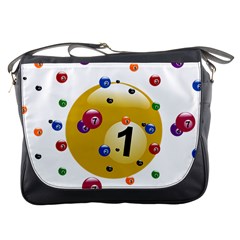 Billiard Ball Ball Game Messenger Bag by HermanTelo