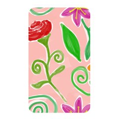 Background Colorful Floral Flowers Memory Card Reader (rectangular) by HermanTelo