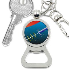 Rocket Spaceship Space Galaxy Bottle Opener Key Chain by HermanTelo