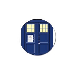 Tardis Doctor Who Time Travel Golf Ball Marker by HermanTelo