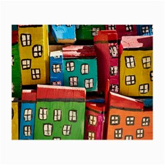 Houses Handmade Cultural Small Glasses Cloth (2 Sides) by Pakrebo