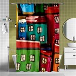 Houses Handmade Cultural Shower Curtain 48  x 72  (Small)  Curtain(48  X 72 ) - 42.18 x64.8  Curtain(48  X 72 )