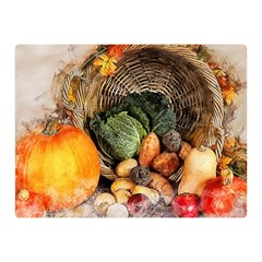 Pumpkin Vegetables Autumn Double Sided Flano Blanket (mini)  by Pakrebo