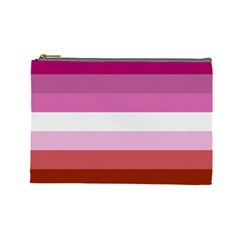 Lesbian Pride Flag Cosmetic Bag (large) by lgbtnation