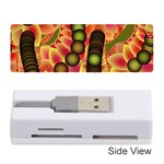 Abstract Background Digital Green Memory Card Reader (Stick) Front