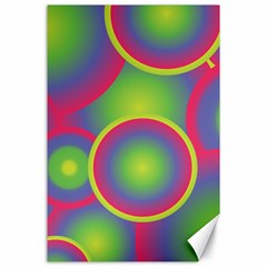 Background Colourful Circles Canvas 24  X 36  by HermanTelo