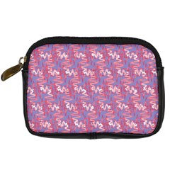 Pattern Abstract Squiggles Gliftex Digital Camera Leather Case by HermanTelo