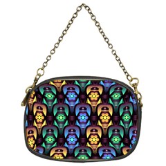 Pattern Background Bright Blue Chain Purse (two Sides) by HermanTelo