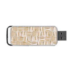 Texture Background Brown Beige Portable Usb Flash (one Side) by HermanTelo