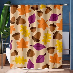 Acorn Leaves Pattern Shower Curtain 60  X 72  (medium)  by HermanTelo