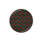 Black Denim And Roses Hat Clip Ball Marker (4 pack) Front